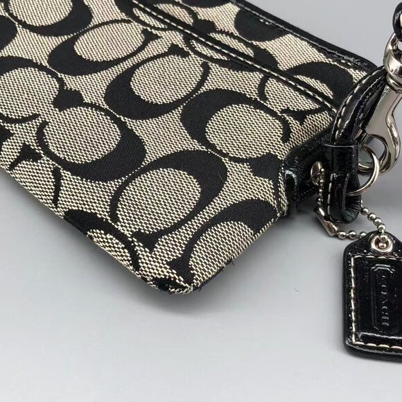 Coach Black and Grey Signature Wallet - Picture 9 of 12